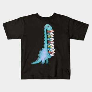 Reading Dinosaur 1 Kids T-Shirt